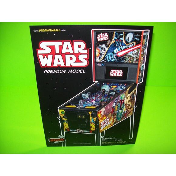 Star Wars Premium Pinball FLYER Comic Book Art Model Original Space Age Sci-Fi - Picture 7 of 7